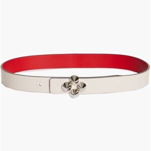 Christian Louboutin Loubinsky Spike belt Leather leche